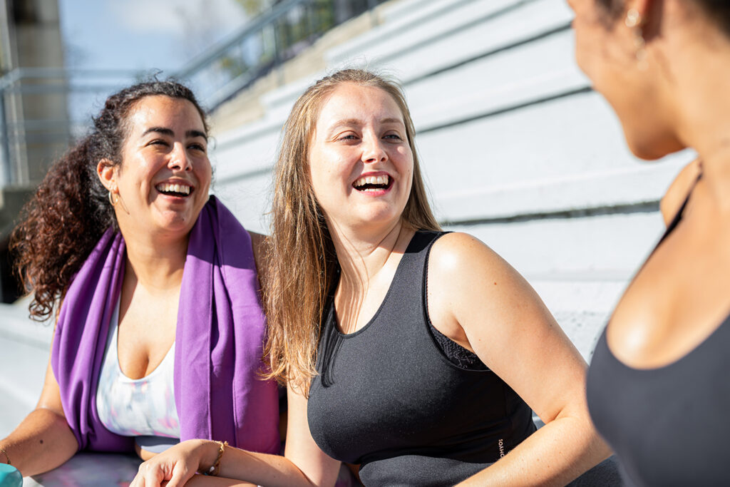 Active women outdoors in Huntington, NY