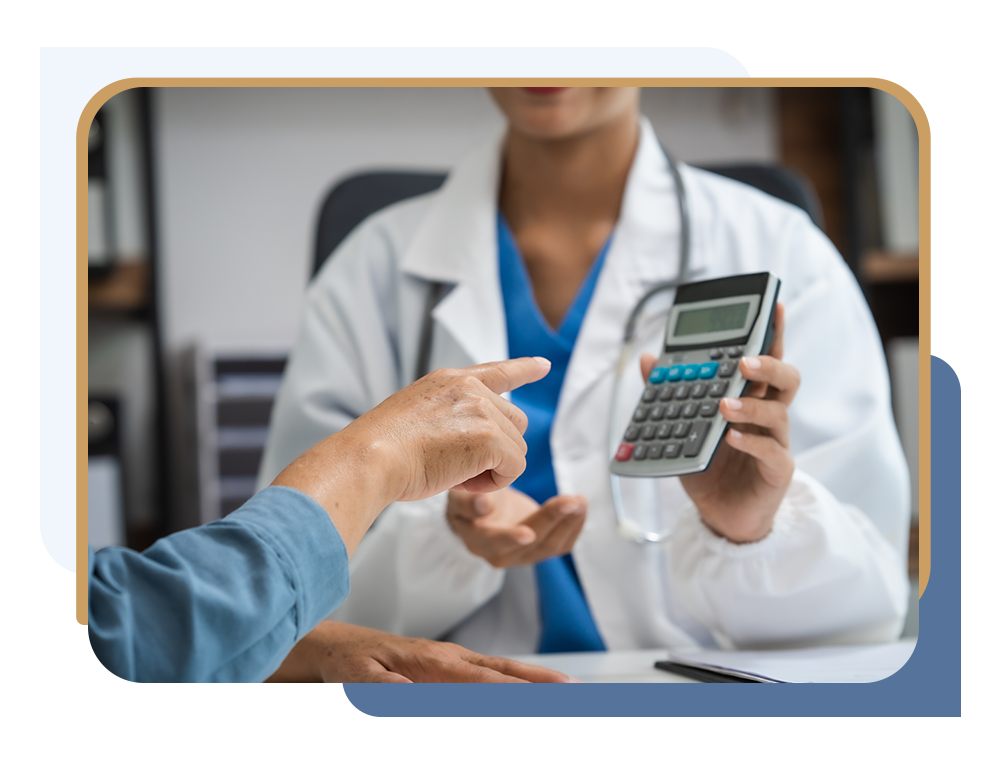 Patient and surgeon discussing tummy tuck cost in NYC