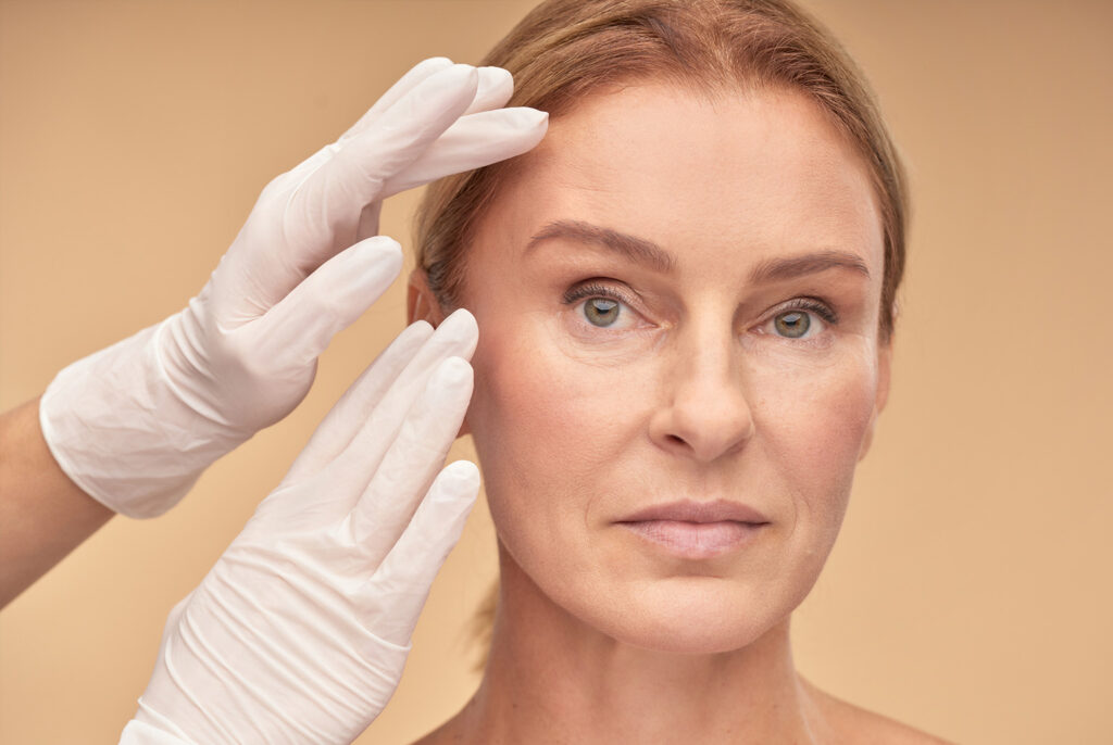 Patient before facial plastic surgery Long Island NYC