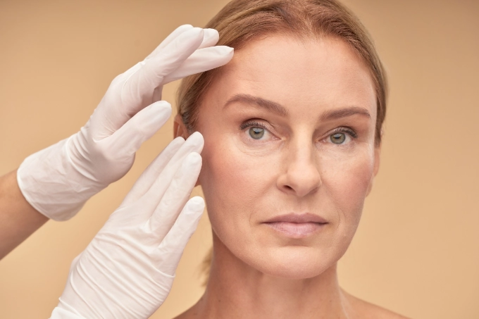 Patient before facial plastic surgery Long Island NYC