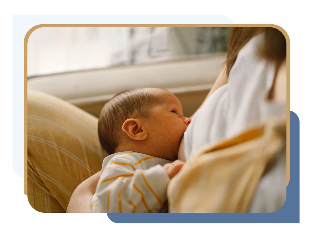 Mother and infant breastfeeding after breast reduction